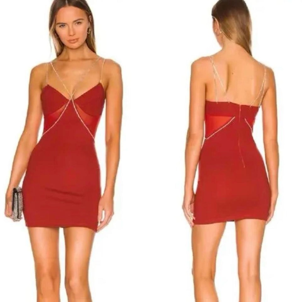 Superdown Red Bodycon Cocktail Dress